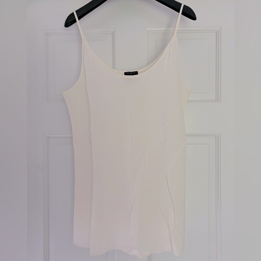 Ann Taylor, Silk Camisole, Ivory, Size: Small, Like New!